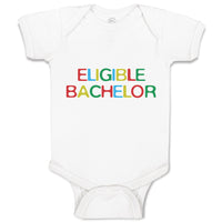 Baby Clothes Eligible Bachelor Monogram Letters Baby Bodysuits Boy & Girl Cotton