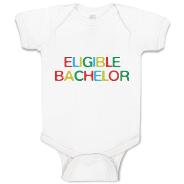 Baby Clothes Eligible Bachelor Monogram Letters Baby Bodysuits Boy & Girl Cotton
