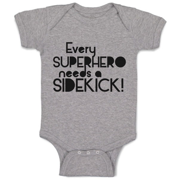 Baby Clothes Every Superhero Needs A Sidekick! Funny Jokes Baby Bodysuits Cotton