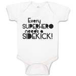 Baby Clothes Every Superhero Needs A Sidekick! Funny Jokes Baby Bodysuits Cotton
