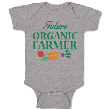 Baby Clothes Future Organic Farmer Harvests and Sell Vegetables Baby Bodysuits