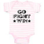 Go Fight Win Motivational Quotes with Silhouette Star