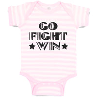 Go Fight Win Motivational Quotes with Silhouette Star