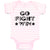 Go Fight Win Motivational Quotes with Silhouette Star