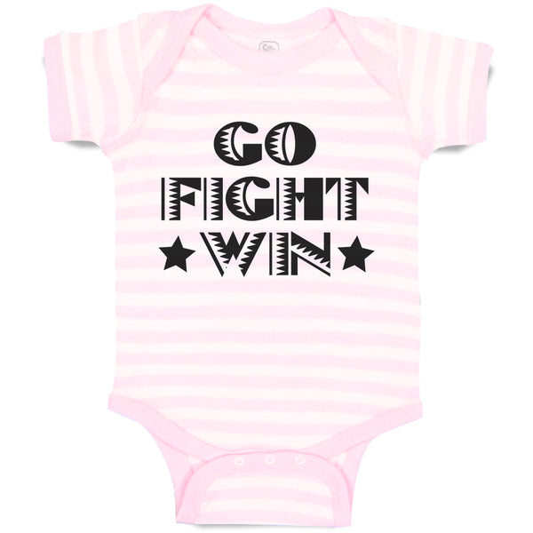Go Fight Win Motivational Quotes with Silhouette Star