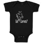 Baby Clothes Pony Got An Carrots Funny Horse Animal Head Baby Bodysuits Cotton