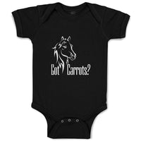 Baby Clothes Pony Got An Carrots Funny Horse Animal Head Baby Bodysuits Cotton
