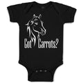 Baby Clothes Pony Got An Carrots Funny Horse Animal Head Baby Bodysuits Cotton