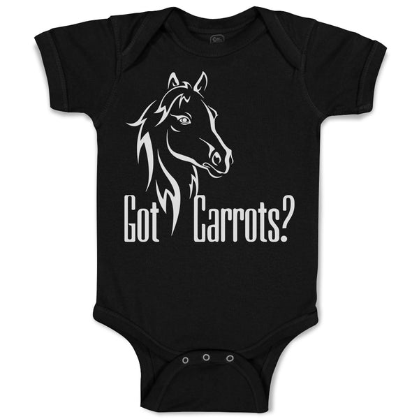Pony Got An Carrots Funny Horse Animal Head