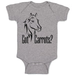 Baby Clothes Pony Got An Carrots Funny Horse Animal Head Baby Bodysuits Cotton