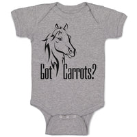 Baby Clothes Pony Got An Carrots Funny Horse Animal Head Baby Bodysuits Cotton