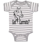 Baby Clothes Pony Got An Carrots Funny Horse Animal Head Baby Bodysuits Cotton