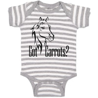 Baby Clothes Pony Got An Carrots Funny Horse Animal Head Baby Bodysuits Cotton