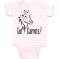 Baby Clothes Pony Got An Carrots Funny Horse Animal Head Baby Bodysuits Cotton