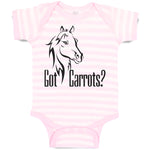 Baby Clothes Pony Got An Carrots Funny Horse Animal Head Baby Bodysuits Cotton