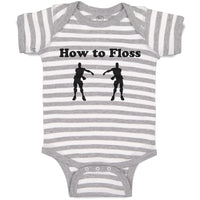 Baby Clothes How to Floss Silhouette Floss Dancer Dancing Position Cotton