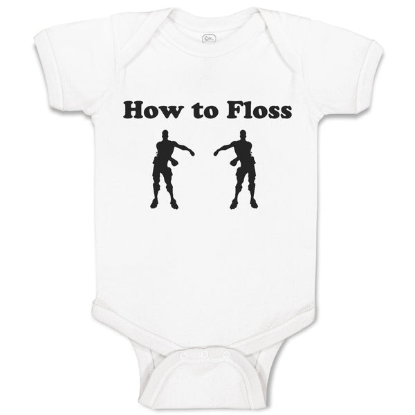 Baby Clothes How to Floss Silhouette Floss Dancer Dancing Position Cotton