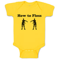 Baby Clothes How to Floss Silhouette Floss Dancer Dancing Position Cotton