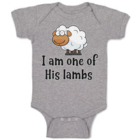 Baby Clothes I Am 1 of His Lambs Bushy Fur for Livestock Baby Bodysuits Cotton