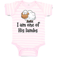 Baby Clothes I Am 1 of His Lambs Bushy Fur for Livestock Baby Bodysuits Cotton