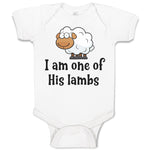 Baby Clothes I Am 1 of His Lambs Bushy Fur for Livestock Baby Bodysuits Cotton
