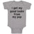Baby Clothes I Get My Good Looks from My Pop Baby Bodysuits Boy & Girl Cotton