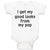 Baby Clothes I Get My Good Looks from My Pop Baby Bodysuits Boy & Girl Cotton