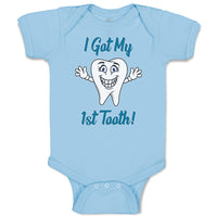 Baby Clothes Keep Calm I Got My 1St Tooth! Smiling Baby Bodysuits Cotton