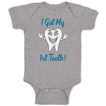 Baby Clothes Keep Calm I Got My 1St Tooth! Smiling Baby Bodysuits Cotton