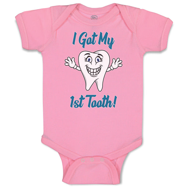 Baby Clothes Keep Calm I Got My 1St Tooth! Smiling Baby Bodysuits Cotton