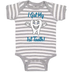 Baby Clothes Keep Calm I Got My 1St Tooth! Smiling Baby Bodysuits Cotton