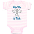 Baby Clothes Keep Calm I Got My 1St Tooth! Smiling Baby Bodysuits Cotton