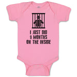 Baby Clothes I Just Did 9 Months on The Inside Baby Bodysuits Boy & Girl Cotton