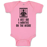 Baby Clothes I Just Did 9 Months on The Inside Baby Bodysuits Boy & Girl Cotton