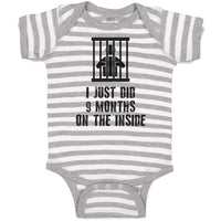 Baby Clothes I Just Did 9 Months on The Inside Baby Bodysuits Boy & Girl Cotton