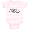 Baby Clothes I Love You to The Death Star and Back Baby Bodysuits Cotton