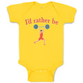 Baby Clothes I'D Rather Be Person Weightlifting Sport Workout Baby Bodysuits