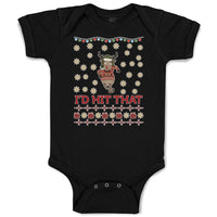 Baby Clothes I'D Hit That Baby Bodysuits Boy & Girl Newborn Clothes Cotton