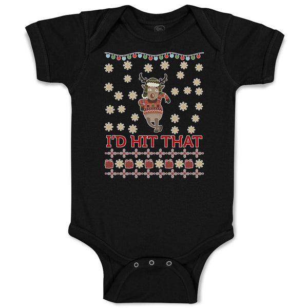 Baby Clothes I'D Hit That Baby Bodysuits Boy & Girl Newborn Clothes Cotton