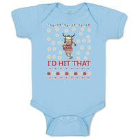 Baby Clothes I'D Hit That Baby Bodysuits Boy & Girl Newborn Clothes Cotton