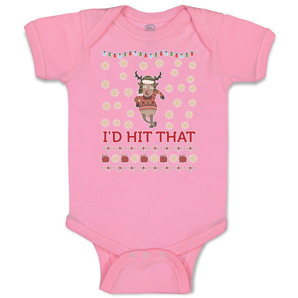 Baby Clothes I'D Hit That Baby Bodysuits Boy & Girl Newborn Clothes Cotton