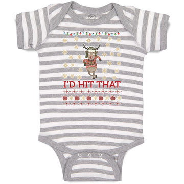 Baby Clothes I'D Hit That Baby Bodysuits Boy & Girl Newborn Clothes Cotton