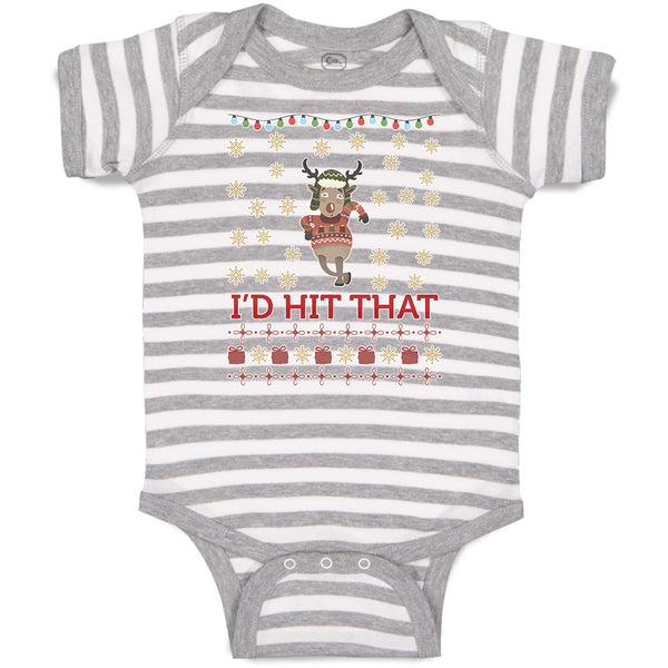 Baby Clothes I'D Hit That Baby Bodysuits Boy & Girl Newborn Clothes Cotton