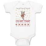 Baby Clothes I'D Hit That Baby Bodysuits Boy & Girl Newborn Clothes Cotton