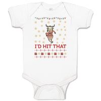 Baby Clothes I'D Hit That Baby Bodysuits Boy & Girl Newborn Clothes Cotton