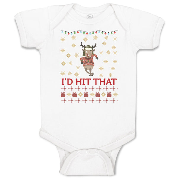 Baby Clothes I'D Hit That Baby Bodysuits Boy & Girl Newborn Clothes Cotton