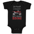 Baby Clothes I'M Proof! Daddy Isn'T Always Riding Along with Motorcycle Cotton