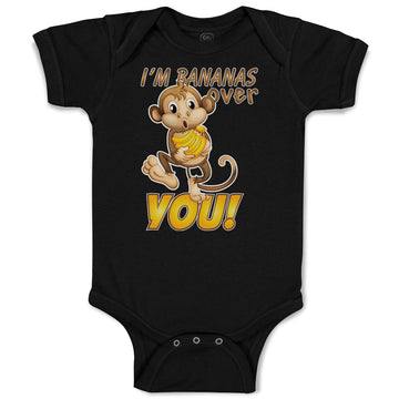 Baby Clothes I'M Bananas over You! Baby Bodysuits Boy & Girl Cotton