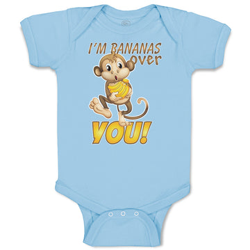 Baby Clothes I'M Bananas over You! Baby Bodysuits Boy & Girl Cotton
