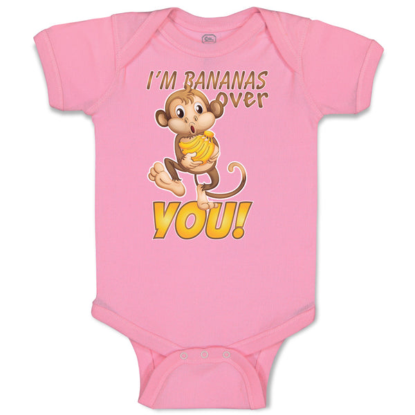 Baby Clothes I'M Bananas over You! Baby Bodysuits Boy & Girl Cotton